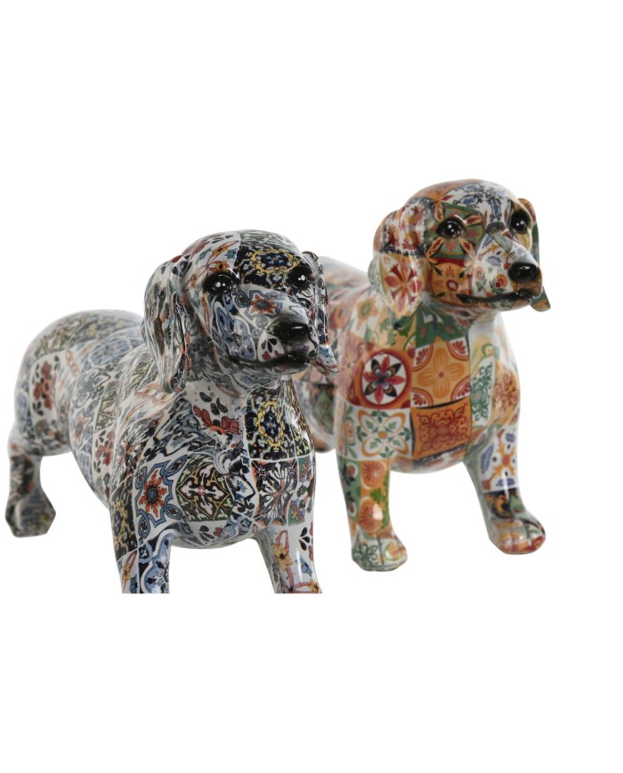 Statua Decorativa Home ESPRIT Multicolore Cane Mediterraneo 21 x 6 x 12 cm (2 Unità) Statua Decorativa Home ESPRIT Multicolore Cane Mediterraneo 21 x 6 x 12 cm (2 Unità)