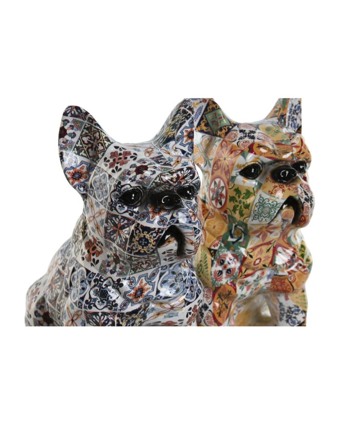 Statua Decorativa Home ESPRIT Multicolore Cane Mediterraneo 10 x 13 x 16 cm (2 Unità) Statua Decorativa Home ESPRIT Multicolore Cane Mediterraneo 10 x 13 x 16 cm (2 Unità)