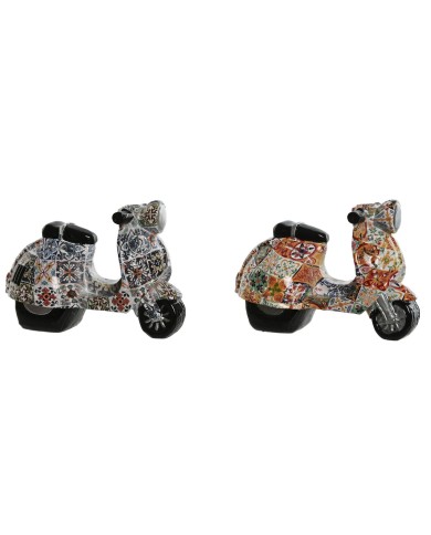 Statua Decorativa Home ESPRIT Multicolore Mediterraneo scooter 14 x 8 x 11 cm (2 Unità) Statua Decorativa Home ESPRIT Multicolore Mediterraneo scooter 14 x 8 x 11 cm (2 Unità)
