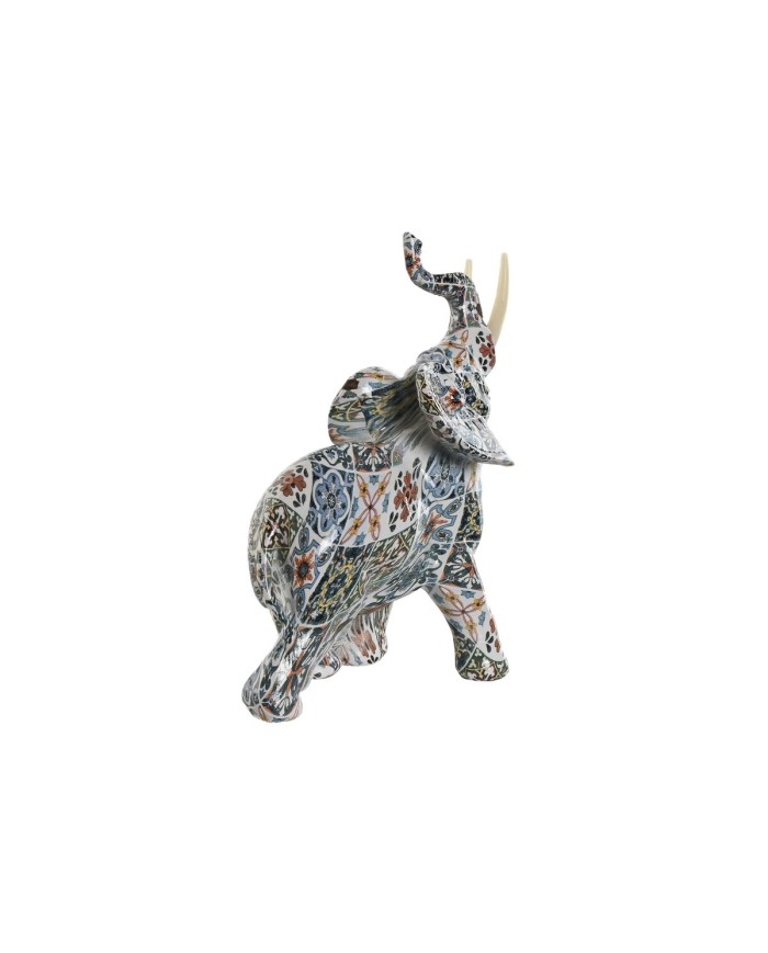 Statua Decorativa Home ESPRIT Multicolore Elefante Mediterraneo 16 x 7 x 17 cm (2 Unità) Statua Decorativa Home ESPRIT Multicolore Elefante Mediterraneo 16 x 7 x 17 cm (2 Unità)