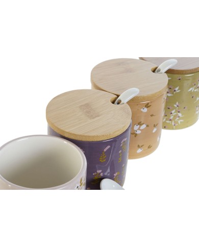 Portazucchero DKD Home Decor Verde Rosa Senape Lilla Bambù Dolomite 7,5 x 7,5 x 7,5 cm (4 Unità) Portazucchero DKD Home Decor Verde Rosa Senape Lilla Bambù Dolomite 7,5 x 7,5 x 7,5 cm (4 Unità)