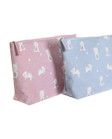 Necessaire da Viaggio DKD Home Decor Azzurro Rosa polialgodon osos 33 x 8 x 21 cm (2 Unità) Necessaire da Viaggio DKD Home Decor Azzurro Rosa polialgodon osos 33 x 8 x 21 cm (2 Unità)