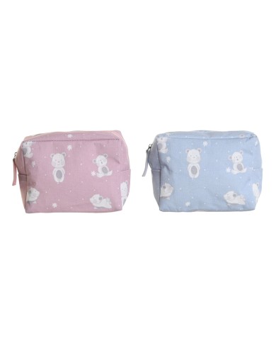 Necessaire da Viaggio DKD Home Decor Azzurro Bianco Verde Rosa polialgodon osos 15 x 6 x 12 cm (2 Unità) Necessaire da Viaggio DKD Home Decor Azzurro Bianco Verde Rosa polialgodon osos 15 x 6 x 12 cm (2 Unità)