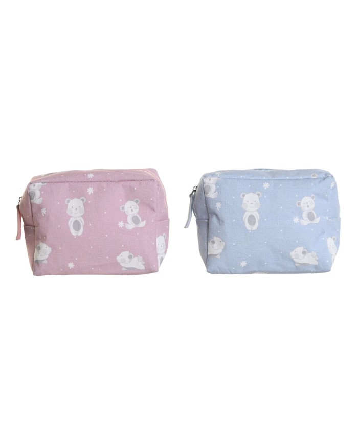 Necessaire da Viaggio DKD Home Decor Azzurro Bianco Verde Rosa polialgodon osos 15 x 6 x 12 cm (2 Unità) Necessaire da Viaggio DKD Home Decor Azzurro Bianco Verde Rosa polialgodon osos 15 x 6 x 12 cm (2 Unità)