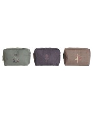 Necessaire da Viaggio DKD Home Decor Marrone Verde Bordeaux 20 x 8 x 14 cm