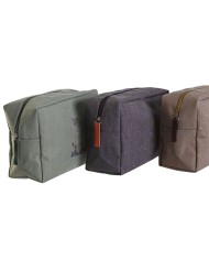 Necessaire da Viaggio DKD Home Decor Marrone Verde Bordeaux 20 x 8 x 14 cm