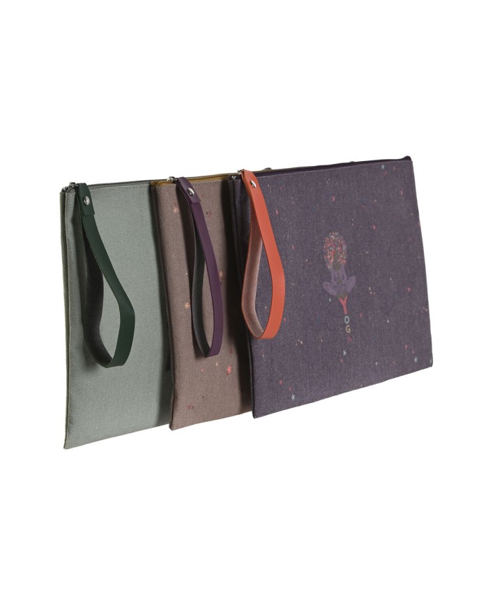 Necessaire DKD Home Decor Marrone Verde Bordeaux Tela Yoga 31 x 1 x 21 cm (3 Unità) Necessaire DKD Home Decor Marrone Verde Bordeaux Tela Yoga 31 x 1 x 21 cm (3 Unità)