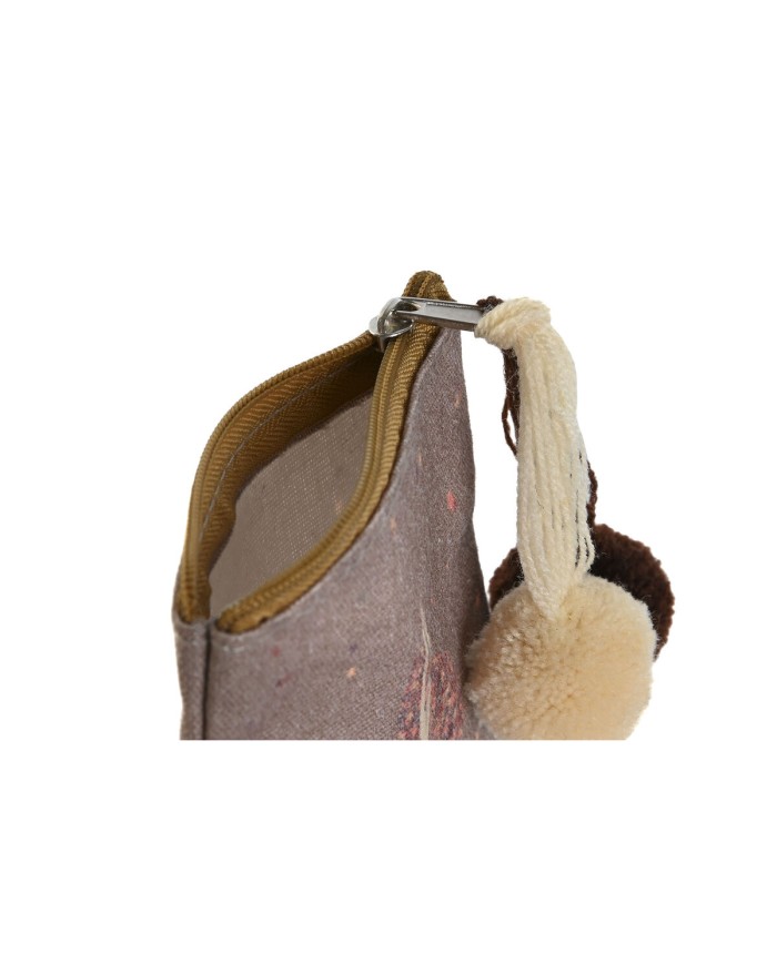 Portamonete DKD Home Decor Marrone Verde Bordeaux Yoga (3 Unità)