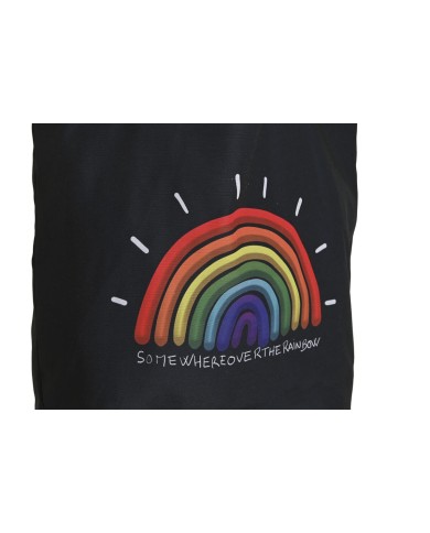 Borsa di stoffa DKD Home Decor Nero Poliestere Nylon 43 x 15 x 40 cm (2 Unità) Borsa di stoffa DKD Home Decor Nero Poliestere Nylon 43 x 15 x 40 cm (2 Unità)