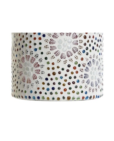Lampada da tavolo DKD Home Decor Bianco Multicolore Alluminio Cristallo 40 W 220 V 15 x 15 x 18 cm