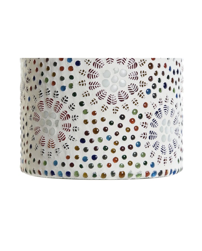 Lampada da tavolo DKD Home Decor Bianco Multicolore Alluminio Cristallo 40 W 220 V 15 x 15 x 18 cm Lampada da tavolo DKD Home Decor Bianco Multicolore Alluminio Cristallo 40 W 220 V 15 x 15 x 18 cm