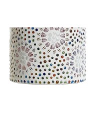 Lampada da tavolo DKD Home Decor Bianco Multicolore Alluminio Cristallo 40 W 220 V 15 x 15 x 18 cm Lampada da tavolo DKD Home Decor Bianco Multicolore Alluminio Cristallo 40 W 220 V 15 x 15 x 18 cm