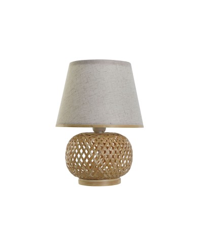 Lampada da tavolo DKD Home Decor Marrone Naturale Bambù 50 W 220 V 24 x 24 x 34 cm Lampada da tavolo DKD Home Decor Marrone Naturale Bambù 50 W 220 V 24 x 24 x 34 cm