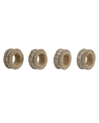 Anello portatovagliolo DKD Home Decor Naturale Juta Resina Alluminio 6 x 3 x 6 cm 4 Pezzi Anello portatovagliolo DKD Home Decor Naturale Juta Resina Alluminio 6 x 3 x 6 cm 4 Pezzi
