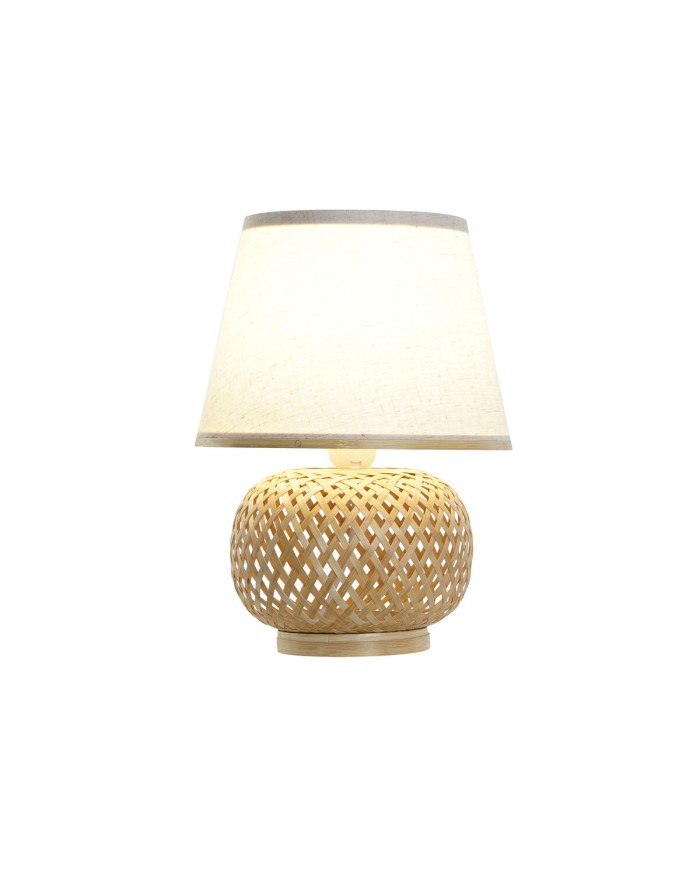 Lampada da tavolo DKD Home Decor Marrone Naturale Bambù 50 W 220 V 24 x 24 x 34 cm