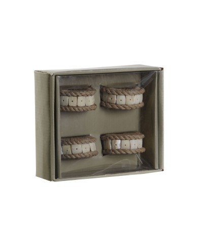 Anello portatovagliolo DKD Home Decor Naturale Juta Resina Alluminio 6 x 3 x 6 cm 4 Pezzi Anello portatovagliolo DKD Home Decor Naturale Juta Resina Alluminio 6 x 3 x 6 cm 4 Pezzi