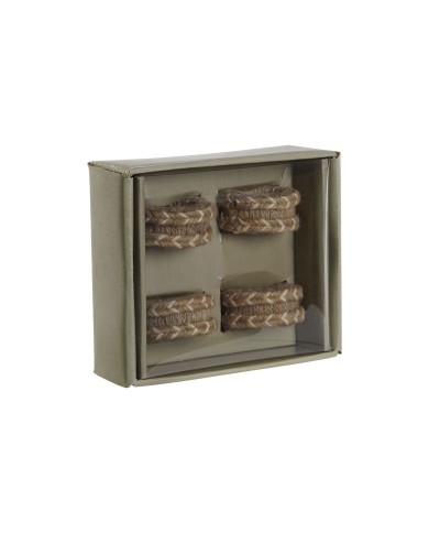 Anello portatovagliolo DKD Home Decor Naturale Juta Legno di mango 6 x 3 x 6 cm 4 Pezzi Anello portatovagliolo DKD Home Decor Naturale Juta Legno di mango 6 x 3 x 6 cm 4 Pezzi