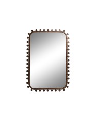 Specchio da parete Home ESPRIT Bianco Marrone Beige Grigio 66 x 2 x 92 cm (4 Unità)