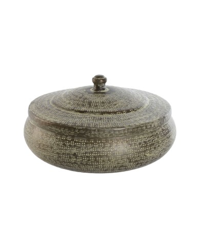 Scatola Decorativa Home ESPRIT Verde Alluminio 42 x 42 x 23 cm Scatola Decorativa Home ESPRIT Verde Alluminio 42 x 42 x 23 cm