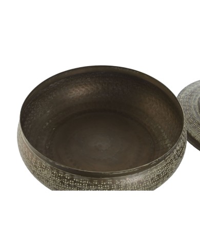 Scatola Decorativa Home ESPRIT Verde Alluminio 42 x 42 x 23 cm Scatola Decorativa Home ESPRIT Verde Alluminio 42 x 42 x 23 cm