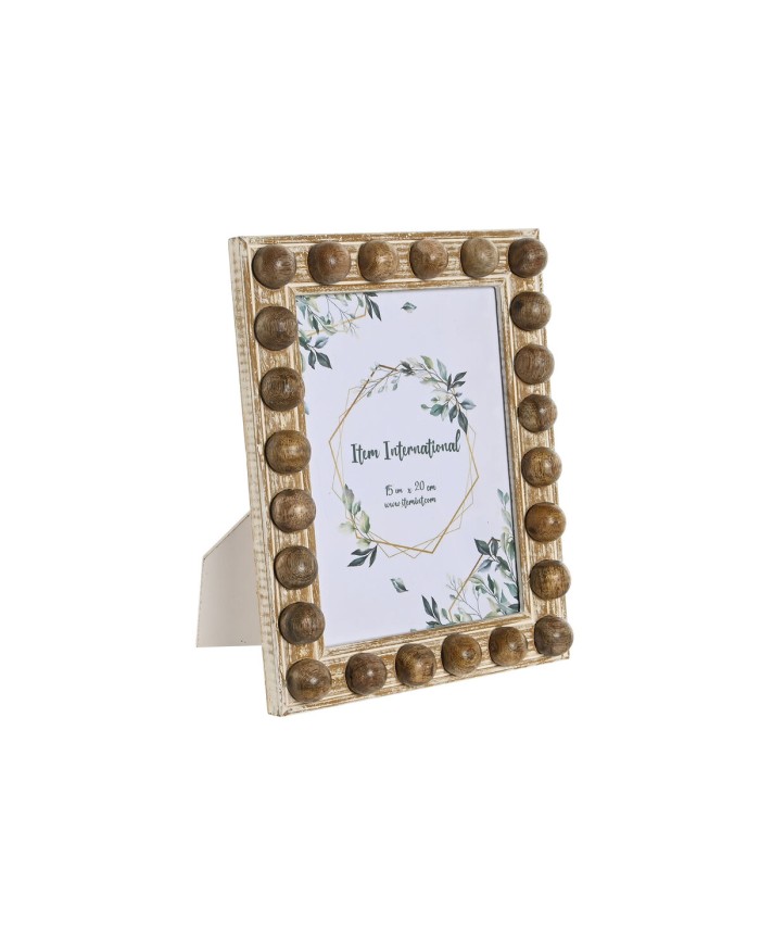 Cornice Portafoto Home ESPRIT Bianco Marrone Cristallo Legno di mango 21 x 3 x 26 cm Cornice Portafoto Home ESPRIT Bianco Marrone Cristallo Legno di mango 21 x 3 x 26 cm