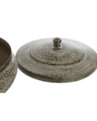 Scatola Decorativa Home ESPRIT Verde Alluminio 42 x 42 x 23 cm