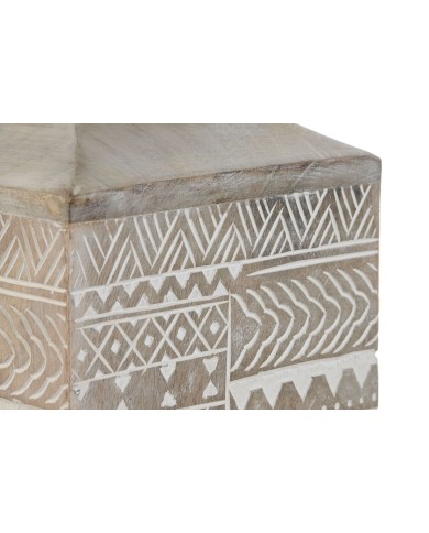 Vaso Home ESPRIT Bianco Naturale Legno di mango Coloniale 18 x 18 x 30,5 cm Vaso Home ESPRIT Bianco Naturale Legno di mango Coloniale 18 x 18 x 30,5 cm