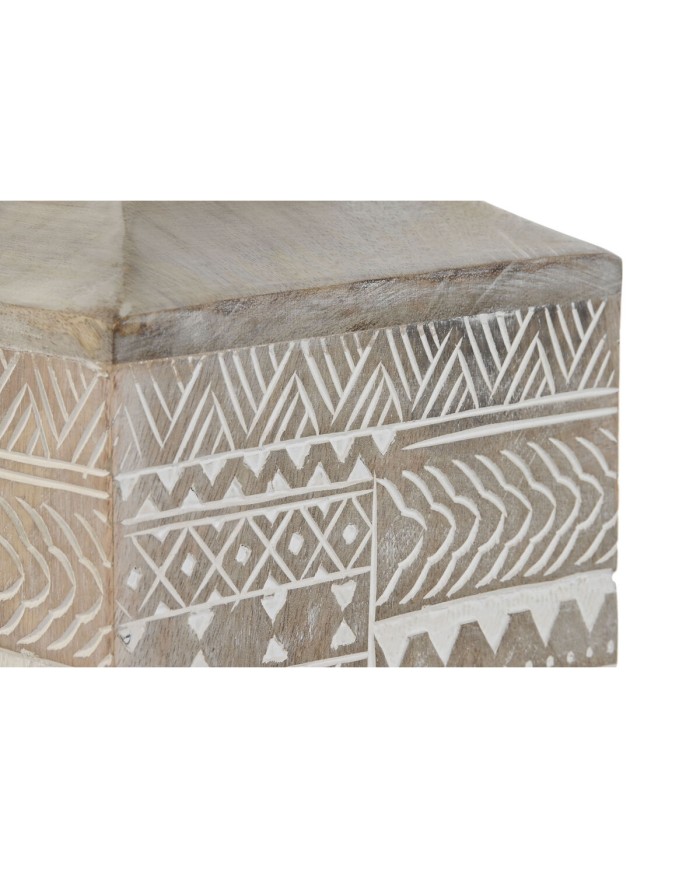 Vaso Home ESPRIT Bianco Naturale Legno di mango Coloniale 18 x 18 x 30,5 cm Vaso Home ESPRIT Bianco Naturale Legno di mango Coloniale 18 x 18 x 30,5 cm