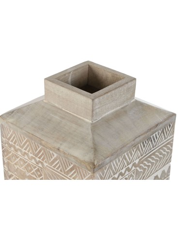 Vaso Home ESPRIT Bianco Naturale Legno di mango Coloniale 18 x 18 x 30,5 cm Vaso Home ESPRIT Bianco Naturale Legno di mango Coloniale 18 x 18 x 30,5 cm