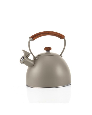 Teiera Home ESPRIT Grigio Acciaio inossidabile Legno d'albero della gomma 2,5 L Teiera Home ESPRIT Grigio Acciaio inossidabile Legno d'albero della gomma 2,5 L