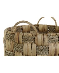 Set di Cestini Home ESPRIT Naturale Erba di mare Fibra naturale Boho 43 x 43 x 39 cm (2 Pezzi)