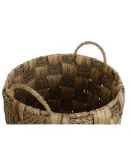 Set di Cestini Home ESPRIT Naturale Erba di mare Fibra naturale Boho 43 x 43 x 39 cm (2 Pezzi)