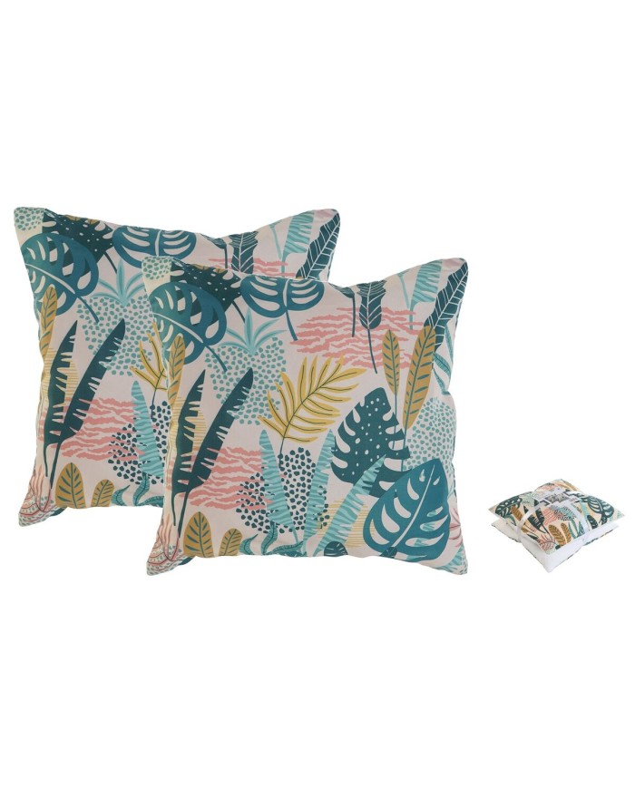 Set di cuscini Home ESPRIT Giungla 45 x 5 x 45 cm (2 Unità) Set di cuscini Home ESPRIT Giungla 45 x 5 x 45 cm (2 Unità)