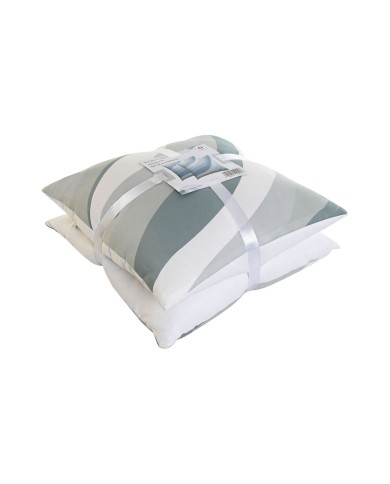 Set di cuscini Home ESPRIT Onde 45 x 5 x 45 cm (2 Unità)