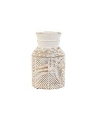 Vaso Home ESPRIT Bianco Naturale Legno di mango Coloniale 18 x 18 x 30,5 cm Vaso Home ESPRIT Bianco Naturale Legno di mango Coloniale 18 x 18 x 30,5 cm