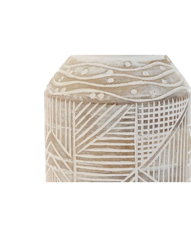 Vaso Home ESPRIT Bianco Naturale Legno di mango Coloniale 15 x 15 x 38 cm Vaso Home ESPRIT Bianco Naturale Legno di mango Coloniale 15 x 15 x 38 cm