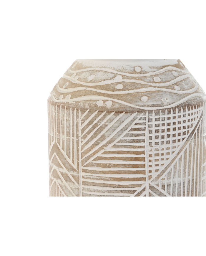 Vaso Home ESPRIT Bianco Naturale Legno di mango Coloniale 15 x 15 x 38 cm Vaso Home ESPRIT Bianco Naturale Legno di mango Coloniale 15 x 15 x 38 cm