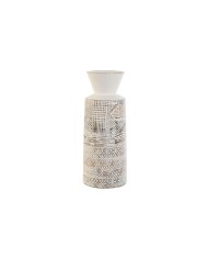Vaso Home ESPRIT Bianco Naturale Legno di mango Coloniale 15 x 15 x 22,5 cm Vaso Home ESPRIT Bianco Naturale Legno di mango Coloniale 15 x 15 x 22,5 cm