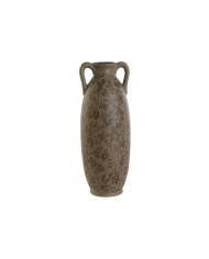 Vaso Home ESPRIT Marrone Verde Gres Foglia della pianta 17 x 17 x 22 cm Vaso Home ESPRIT Marrone Verde Gres Foglia della pianta 17 x 17 x 22 cm