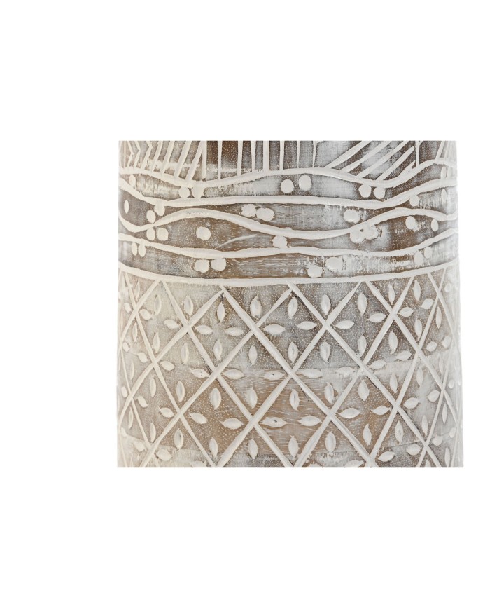Vaso Home ESPRIT Bianco Naturale Legno di mango Coloniale 15 x 15 x 22,5 cm Vaso Home ESPRIT Bianco Naturale Legno di mango Coloniale 15 x 15 x 22,5 cm