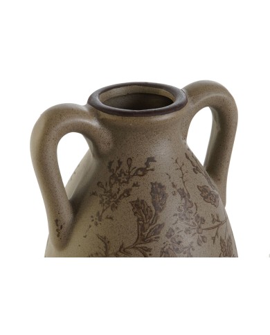 Vaso Home ESPRIT Marrone Verde Gres Foglia della pianta 13 x 13 x 35 cm Vaso Home ESPRIT Marrone Verde Gres Foglia della pianta 13 x 13 x 35 cm