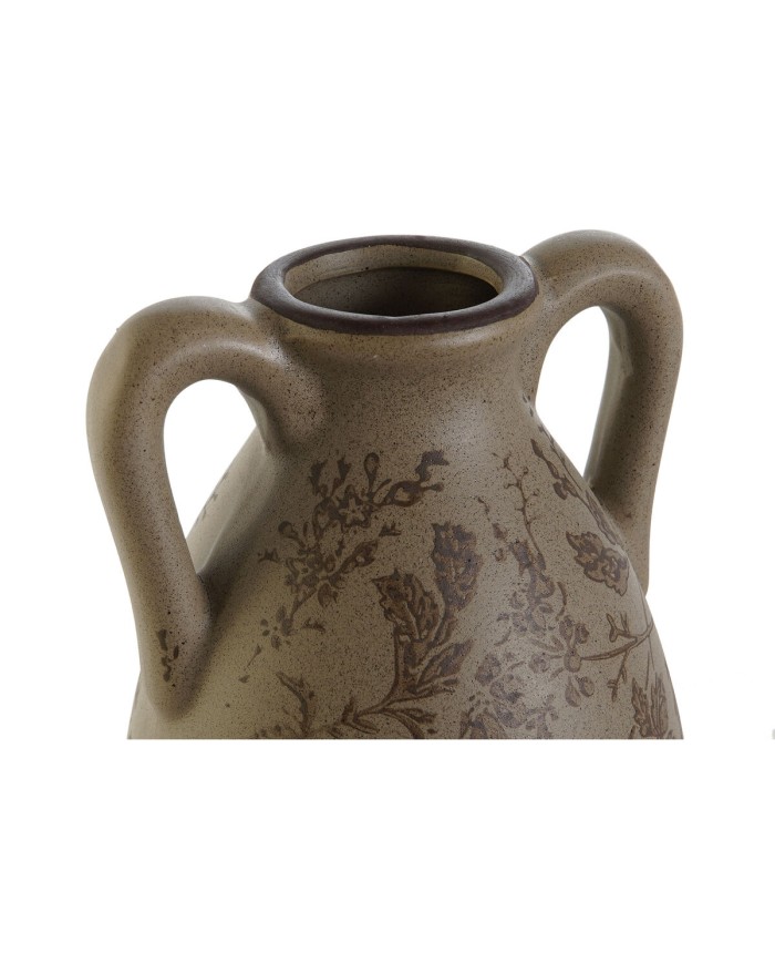 Vaso Home ESPRIT Marrone Verde Gres Foglia della pianta 13 x 13 x 35 cm Vaso Home ESPRIT Marrone Verde Gres Foglia della pianta 13 x 13 x 35 cm