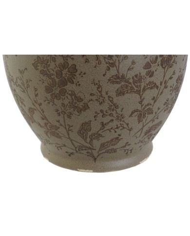 Vaso Home ESPRIT Marrone Verde Gres Foglia della pianta 17 x 17 x 22 cm Vaso Home ESPRIT Marrone Verde Gres Foglia della pianta 17 x 17 x 22 cm