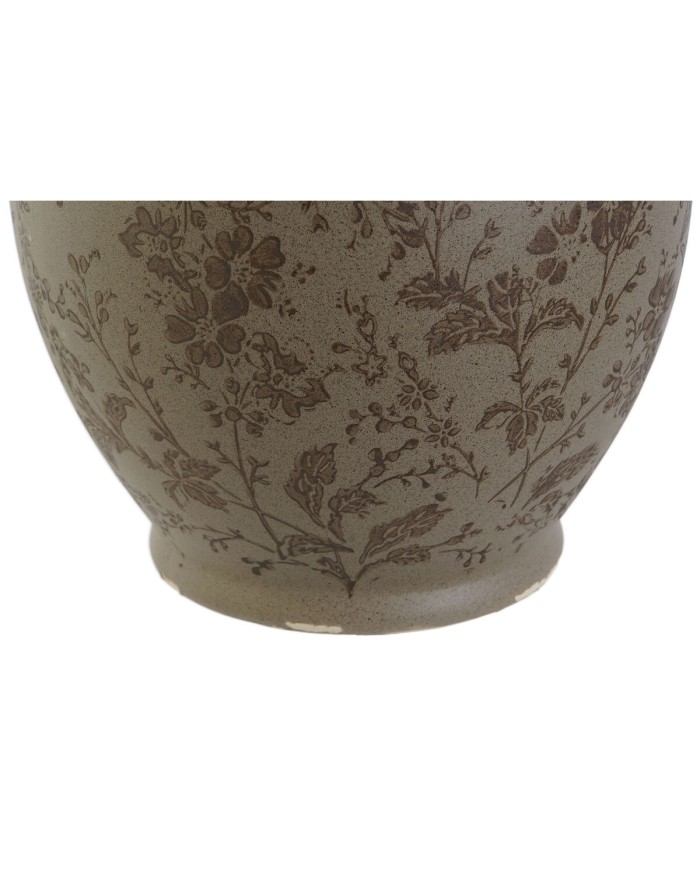 Vaso Home ESPRIT Marrone Verde Gres Foglia della pianta 17 x 17 x 22 cm Vaso Home ESPRIT Marrone Verde Gres Foglia della pianta 17 x 17 x 22 cm