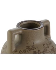 Vaso Home ESPRIT Marrone Verde Gres Foglia della pianta 17 x 17 x 22 cm Vaso Home ESPRIT Marrone Verde Gres Foglia della pianta 17 x 17 x 22 cm