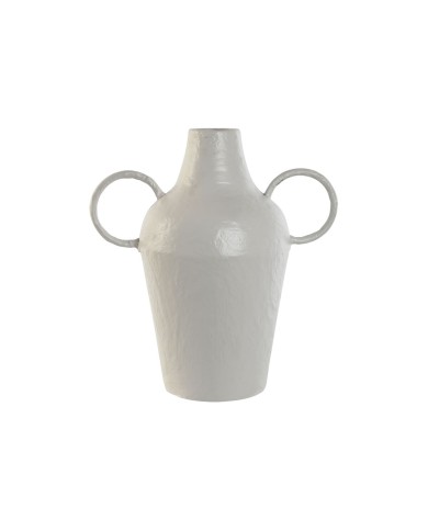 Vaso Home ESPRIT Bianco Metallo 33,5 x 20 x 36 cm Vaso Home ESPRIT Bianco Metallo 33,5 x 20 x 36 cm