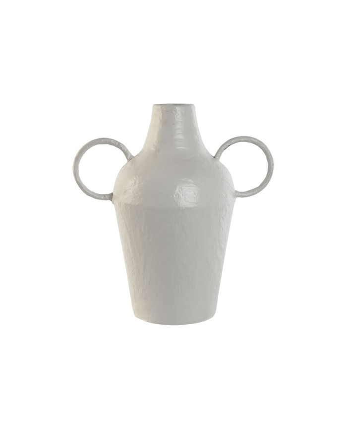 Vaso Home ESPRIT Bianco Metallo 33,5 x 20 x 36 cm Vaso Home ESPRIT Bianco Metallo 33,5 x 20 x 36 cm