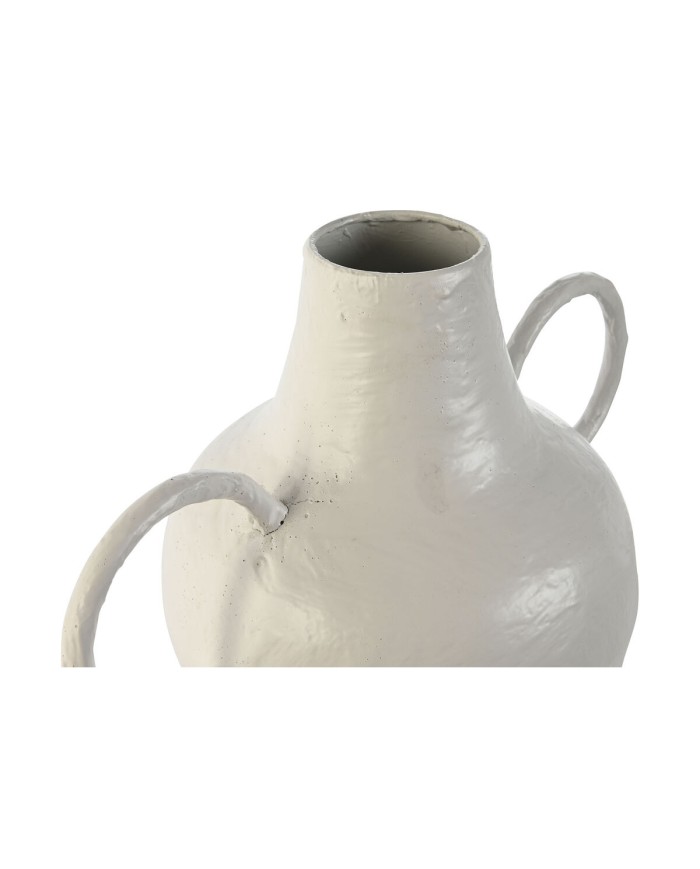 Vaso Home ESPRIT Bianco Metallo 33,5 x 20 x 36 cm Vaso Home ESPRIT Bianco Metallo 33,5 x 20 x 36 cm