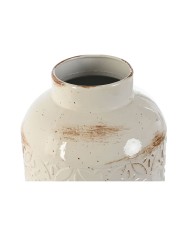 Vaso Home ESPRIT Bianco Metallo 15 x 15 x 28 cm Vaso Home ESPRIT Bianco Metallo 15 x 15 x 28 cm