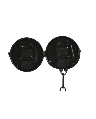 Orologio da Tavolo Home ESPRIT Bianco Nero Argentato Metallo Cristallo 18 x 17 x 40,5 cm Orologio da Tavolo Home ESPRIT Bianco Nero Argentato Metallo Cristallo 18 x 17 x 40,5 cm